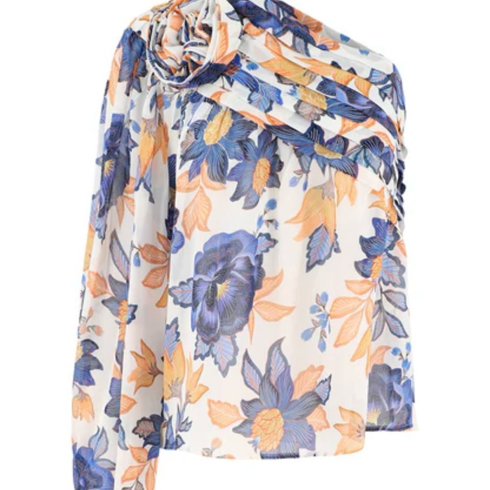 Farm Rio Floral One-Shoulder Dress - Picture 2 of 3